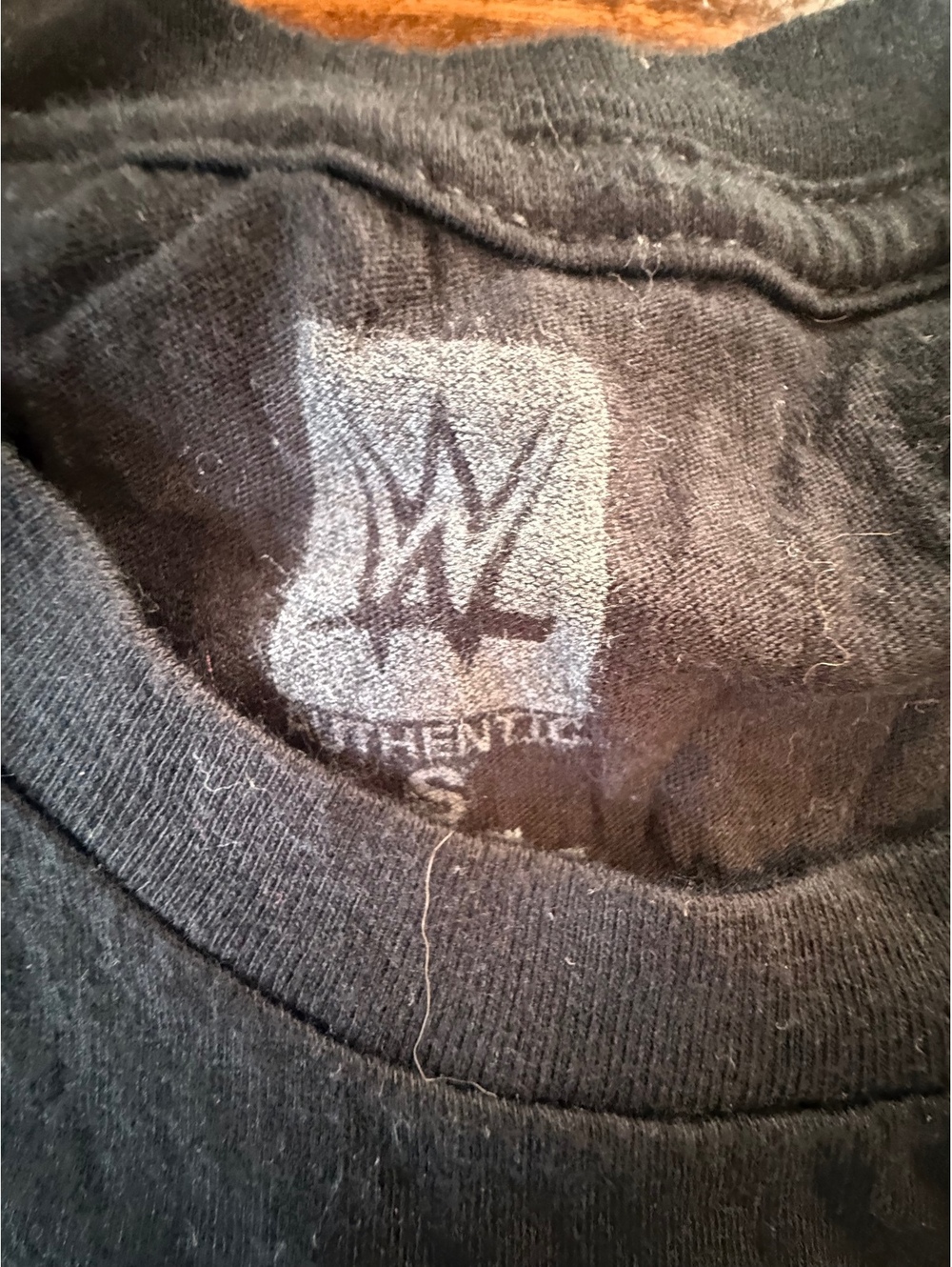 Vintage WWE Authentic Black T-Shirt with Unique Eye Design Size Small